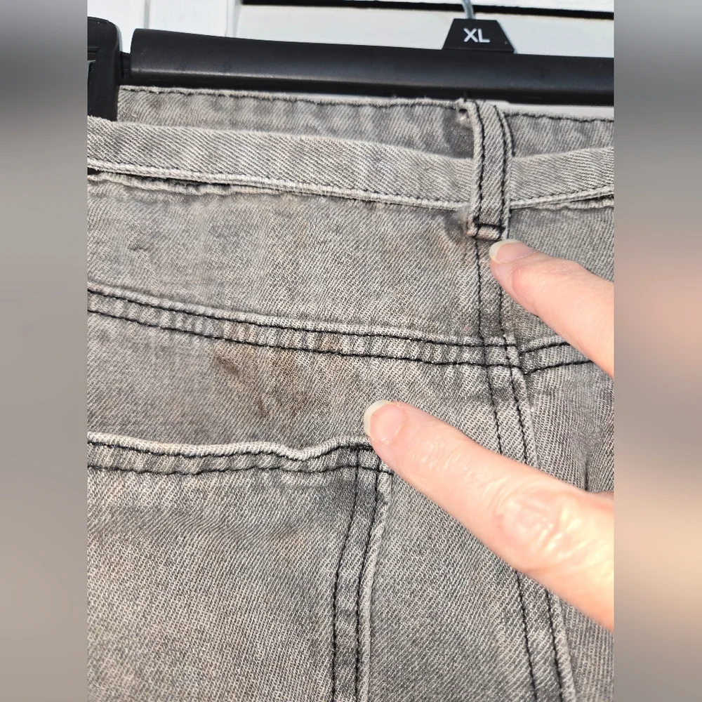 Edikted Women's S Gray Wide-Leg Jeans NEW - Picture 8 of 16
